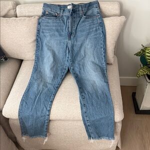Madewell Boot Cut Jeans in Light Blue